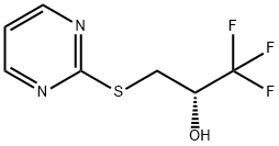 (2S)-1,1,1-TRIFLUORO-3-(2-PYRIMIDINYLSULFANYL)-2-PROPANOL 结构式