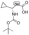 (S)-3-TERT-BUTOXYCARBONYLAMINO-3-CYCLOPROPYL-PROPIONIC ACID 结构式