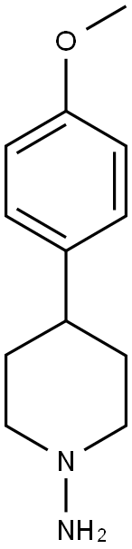 4-(4-METHOXY-PHENYL)-PIPERIDIN-1-YLAMINE 结构式