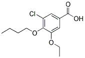 4-BUTOXY-3-CHLORO-5-ETHOXYBENZOIC ACID 结构式