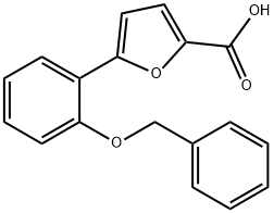 5-[2-苄氧基苯基]-2-呋喃羧酸 结构式