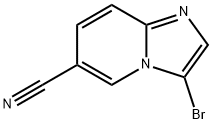 3-溴-6-氰基咪唑并[1,2-A]吡啶 结构式