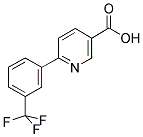 6-[3-(TRIFLUOROMETHYL)PHENYL]NICOTINIC ACID 结构式
