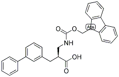 (S)-3-BIPHENYL-3-YL-2-[(9H-FLUOREN-9-YLMETHOXYCARBONYLAMINO)-METHYL]-PROPIONIC ACID 结构式