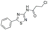 3-CHLORO-N-(5-PHENYL-1,2,4-THIADIAZOL-3-YL)PROPANAMIDE 结构式