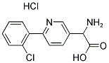 2-Amino-2-(6-(2-chlorophenyl)pyridin-3-yl)acetic acid hydrochloride 结构式
