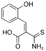 (2E)-2-(AMINOCARBONOTHIOYL)-3-(2-HYDROXYPHENYL)ACRYLIC ACID 结构式