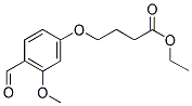 4-(4-FORMYL-3-METHOXYPHENOXY)-BUTYRIC ACID ETHYL ESTER 结构式