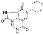 5-CYCLOHEXYL-N-METHYL-2,4-DIOXO-2,3,4,5-TETRAHYDRO-1H-IMIDAZO[4,5-C]PYRIDINE-7-CARBOXAMIDE 结构式