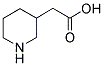 PIPERIDIN-3-YL-ACETIC ACID 结构式