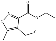 4-(氯甲基)-5-甲基异噁唑-3-羧酸乙酯 结构式