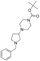 4-(1-BENZYLPYRROLIDIN-3-YL)-1-BOC-PIPERAZINE 结构式