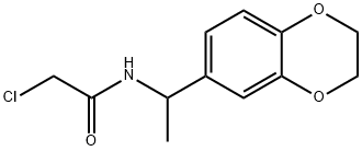 2-CHLORO-N-[1-(2,3-DIHYDRO-1,4-BENZODIOXIN-6-YL)ETHYL]ACETAMIDE 结构式