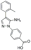 4-(5-AMINO-4-O-TOLYL-PYRAZOL-1-YL)-BENZOIC ACID 结构式