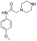 N-(4-METHOXYPHENYL)-2-PIPERAZIN-1-YLACETAMIDE 结构式