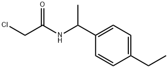 2-CHLORO-N-[1-(4-ETHYLPHENYL)ETHYL]ACETAMIDE 结构式