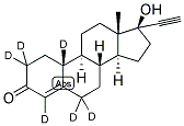 NORETHINDRONE-2,2,4,6,6,10-D6 结构式