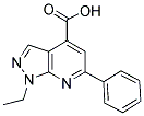 1-ETHYL-6-PHENYL-1H-PYRAZOLO[3,4-B]PYRIDINE-4-CARBOXYLIC ACID 结构式