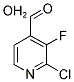 2-Chloro-3-fluoro-4-formyl pyridine monohydrate 结构式