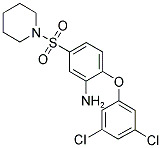 2-(3,5-DICHLOROPHENOXY)-5-(PIPERIDIN-1-YLSULFONYL)ANILINE 结构式
