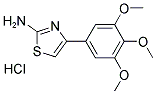 4-(3,4,5-三甲氧基苯基)噻唑-2-胺盐酸盐 结构式