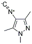 4-ISOCYANO-1,3,5-TRIMETHYL-1H-PYRAZOLE 结构式