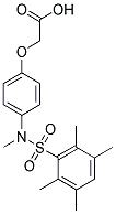 [4-[METHYL-(2,3,5,6-TETRAMETHYL-BENZENESULFONYL)-AMINO]-PHENOXY]-ACETIC ACID 结构式