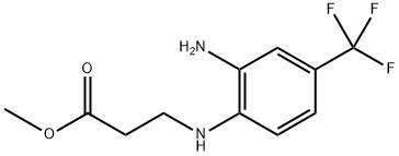 METHYL 3-[2-AMINO-4-(TRIFLUOROMETHYL)ANILINO]-PROPANOATE 结构式