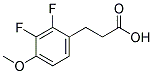 3-(2,3-DIFLUORO-4-METHOXYPHENYL)PROPIONIC ACID 结构式