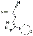 [(5-MORPHOLIN-4-YL-1,2,3-THIADIAZOL-4-YL)METHYLENE]MALONONITRILE 结构式