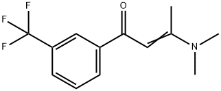 (E)-3-(DIMETHYLAMINO)-1-[3-(TRIFLUOROMETHYL)PHENYL]-2-BUTEN-1-ONE 结构式