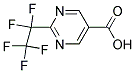 2-PENTAFLUOROETHYL-PYRIMIDINE-5-CARBOXYLIC ACID 结构式