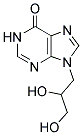 9-(2,3-DIHYDROXY-PROPYL)-1,9-DIHYDRO-PURIN-6-ONE 结构式