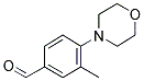 3-METHYL-4-MORPHOLIN-4-YL-BENZALDEHYDE 结构式