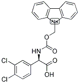 (R)-(3,4-DICHLORO-PHENYL)-[(9H-FLUOREN-9-YLMETHOXYCARBONYLAMINO)]-ACETIC ACID 结构式