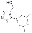 [5-(2,6-DIMETHYLMORPHOLIN-4-YL)-1,2,3-THIADIAZOL-4-YL]METHANOL 结构式