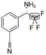 3-((1S)-1-AMINO-2,2,2-TRIFLUOROETHYL)BENZENECARBONITRILE 结构式