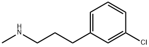 3-(3-氯苯基)-N-甲基丙-1-胺 结构式