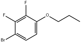 1-溴-2,3-二氟-4-丙氧基苯 结构式