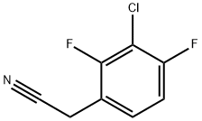 3-氯-2,4-二氟苯乙腈 结构式