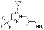 3-(5-CYCLOPROPYL-3-TRIFLUOROMETHYL-PYRAZOL-1-YL)-2-METHYL-PROPYLAMINE 结构式