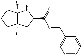 (R,R,R)-2-AZABICYCLO[3.3.0]OCTANE-3-CARBOXYLIC ACID, BENZYL ESTER 结构式