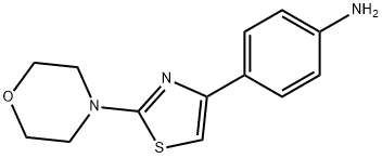 4-(2-吗啉-4-基-噻唑-4-基)-苯基胺 结构式