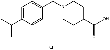 1-(4-异丙基苄基)哌啶-4-羧酸盐酸盐 结构式