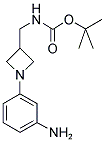 [1-(3-AMINO-PHENYL)-AZETIDIN-3-YLMETHYL]-CARBAMIC ACID TERT-BUTYL ESTER 结构式