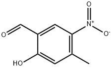 2-hydroxy-4-methyl-5-nitrobenzaldehyde 结构式