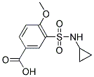 3-[(CYCLOPROPYLAMINO)SULFONYL]-4-METHOXYBENZOIC ACID 结构式