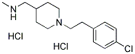 ((1-[2-(4-CHLOROPHENYL)ETHYL]PIPERIDIN-4-YL)-METHYL)METHYLAMINE DIHYDROCHLORIDE 结构式