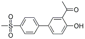 1-[4-HYDROXY-4'-(METHYLSULFONYL)[1,1'-BIPHENYL]-3-YL] ETHANONE 结构式