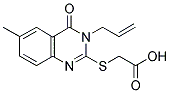 (3-ALLYL-6-METHYL-4-OXO-3,4-DIHYDRO-QUINAZOLIN-2-YLSULFANYL)-ACETIC ACID 结构式